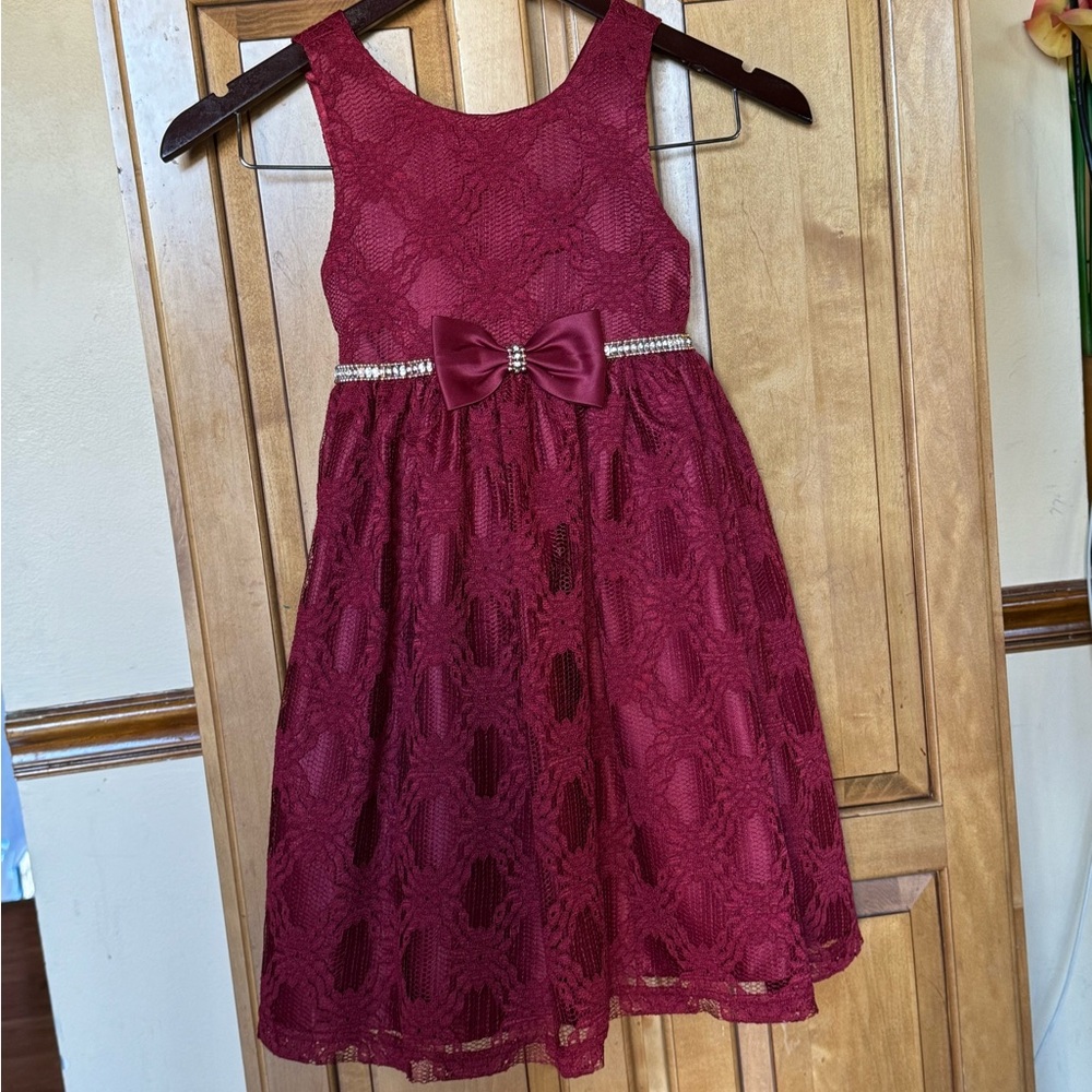 Girl Red Dress Size 6